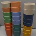 24 Pcs Wheat Straw Reusable Cups 12 oz Unbreakable Drinking Glasses Sets Healthy Tumbler Set Dishwasher Safe Tumbler for Home Outdoor, 8 Colors
