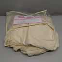 48 Inch Champagne Round Tulle Tablecloths Skirt for Baby Shower Wrinkle Free Ruffle Tutu Table Skirt Spandex Stretch Fitted Round Table Cover for Birthday Party Wedding Banquet Celebration Decor