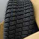 GICOOL (2 Pack) 15x6.00-6 Lawn Mower Tubeless Tire, 15x6-6 Garden Tractor Lawnmower Tire, 4 Ply, Turf S Pattern