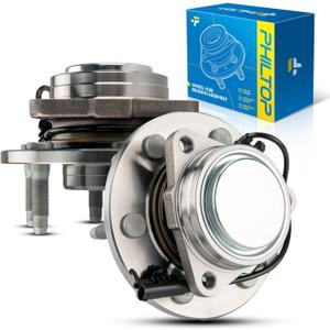 PHILTOP 515097 RWD Front Wheel Bearing Hub Assembly for 2007-2013 Chevy Silverado 1500/Avalanche, 2007-2014 Chevy Tahoe/Suburban 1500, 2007-2013 GMC Sierra 1500, 07-14 GMC Yukon