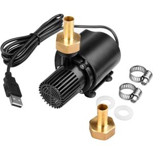 Submersible Clear Water Pump, 4W USB Powered Mini Fountain Circulation Pump for Aquarium