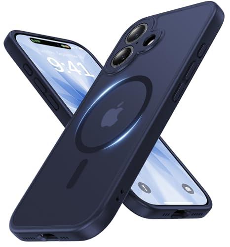Faiono Magnetic for iPhone 17 Case [Full Camera Protection][Military-Grade Protection][Compatible with MagSafe] Shockproof Protective Slim Phone Case for iPhone 17, Titanium Blue