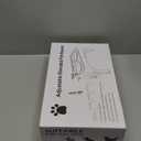 Elevated Raised Dog Bowl Stand with 2 Stainless Steel Bowls, Adjustable Height for Medium Large Dogs, 12.36" - 3.7" Foldable Feeder, Grey