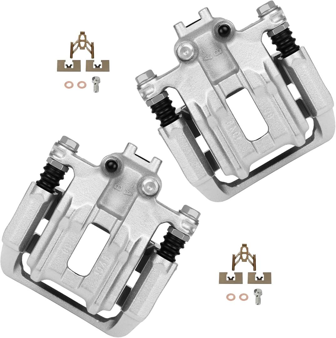 cciyu 19B6886 19B6887 Rear Left & Right Brake Calipers With Bracket For Acura For RDX 2013-2018,For Honda For Crosstour 2012-2015,For Honda For CR-V 2007-2016 Driver & Passenger Side