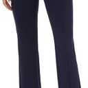 iChosy Women's High Waist Stretchy Bootcut Dress Work Slacks Pants with Pockets Navy, Size 10