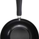 GoodCook Everyday Nonstick Wok, 8-Inch, Black, Carbon Steel Small Wok, High Wall Construction, Flat Base, Ergonomic Flame Guard Handle, Non-Stick Wok Pan for Stir Fry and Sauting (8-Inch Wok)