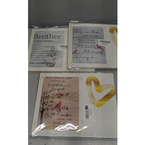 Set of 3 Memorial Picture Frame, 8x10 Wood Picture Frame Fits a 4 x 6 Inch Photo, Funeral Decorations, Memorial Decorations for Loss of Loved One, Sympathy Gifts, In Memory of Loved One Gifts,17