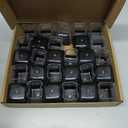 28 Pcs Chair Leg Sliders for Carpet, Square Chair Leg Floor Protectors Glides, Silicone Furniture Leg Protectors Caps, Carpet Protectors Table Feet Teflon Covers Pads (Fit:1-1/8" ~ 1-1/2")