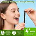Natural Herbal Air Stick, Smokeless Inhaler, Non-Electric Aromatherapy Air Inhaler for Men Women (Black-4 Pack)