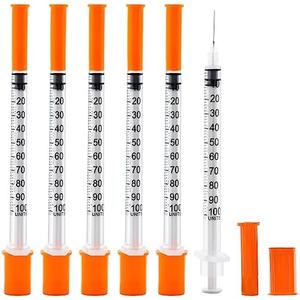 U-100 1cc 31 Gauge 5/16 Inch Syringe, Individually Packed 16 PACK