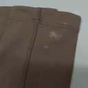 SANTINY Girls Horse Riding Pants with Zipper Pockets Kids Stretchy Equestrian Breeches Knee-Patch Youth Schooling Tights (Small, Brown)