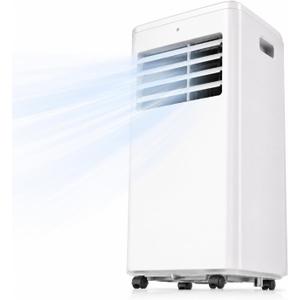 Coolblus 12000 BTU Portable Air Conditioners, 3-in-1 AC Unit Cools Up to 550 Sq.Ft. with Remote Control/Smart Sleep Mode/24Hrs Timer/Window Installation Kit & Filter Cleaning Brush, White-12000BTU