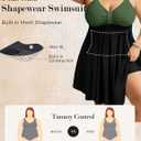 Hanna Nikole Womens Plus Size Swim Dress Swimsuit One Piece Tummy Control Bathing Suit Flowy Body Shaping Swimwear 24W