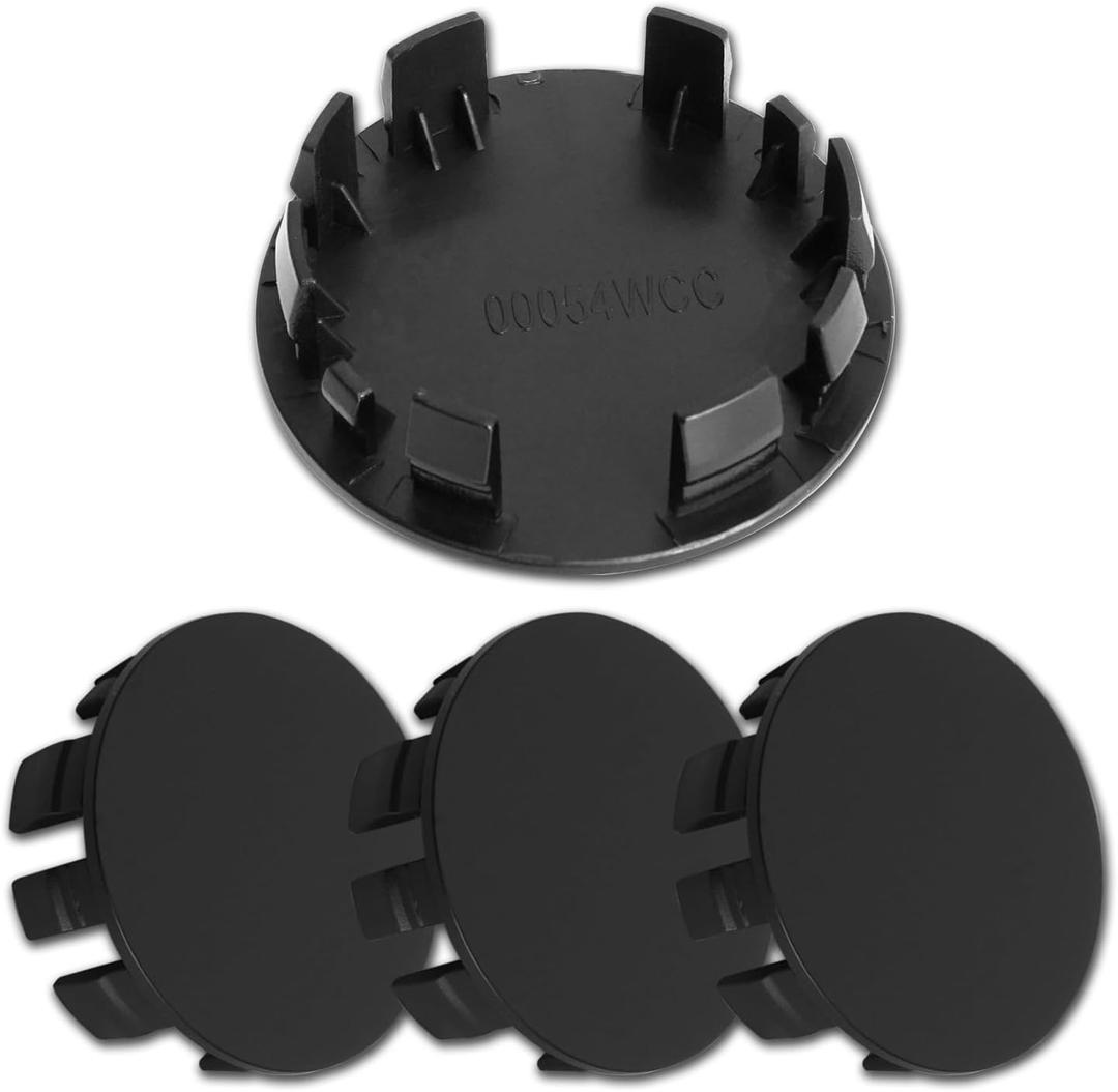 ME 2.4Inch 62MM Wheel Center Caps, Pack of 4 (Matte Black, Outer 62MM, Inner 56MM)