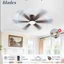 Fanbulous 60 Inch Flush Mount Ceiling Fans with Light, Remote & APP Control