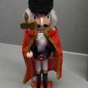 18 inch Wooden Nutcracker Decor for Fall Thanksgiving - Autumn Nutcracker Soldier Figures with Turkey and Straw, Large Festive Harvest Collectible Decor for Home, Table, Mantle (Red1-18inch)