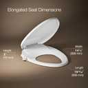 Kohler PureWash M300 Manual Elongated Bidet Toilet Seat, White Handle, Quiet-Close Lid Prevents Slamming, Toilet Bidet, Easy Installation with Quick-Release Hinges, Self-Cleaning Wand
