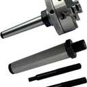 SMALL CHUCKS (50 MM 4 JAW SELF CENTER WITH MT1 & MT2 ARBORS) Mounting Thread: M14 x 1