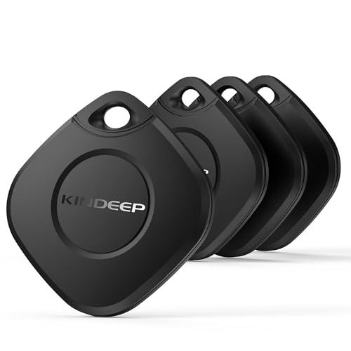 Air Tracker Tag 4 Pack: Bluetooth Item Finder with Apple Find My APP (iOS Only), Item Locator for Keys Finder, Luggage Tracker, Bags Wallets Pets Tracking, IP67 Waterproof Smart Tag