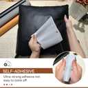 Leather Repair Tape,16 x 80 Inches Self Adhesive Leather Repair PatchLeather Repair Kit for FurnitureCouches,Car Seats,Cabinets,Handbags(Beige-Fine Lines)