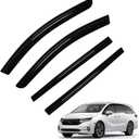 Odyssey Rain Guard - Window Visors for Honda Odyssey 2018-2025 2026, Out-Channel Side Window Rain Guards for Odyssey Accessories, 4PCS, Black, Car Accessories