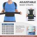DIANMEI Back Brace Posture Corrector for Women and Men, Back Braces for Upper and Lower Back Pain Relief, Adjustable and Fully Back Support Improve Posture and Lumbar Support(XL, 39.5"-43" Waist)