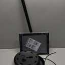 8.5 x 11 Inch Adjustable Pedestal Sign Poster Stand, Heavy Duty Floor Standing Sign Stand Aluminum Snap Open Display Frame for Vertical and Horizontal View Sign Displayed(Black)