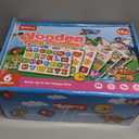 SYNARRY Wooden Puzzles for Toddlers 1-3, 6XSET Puzzles for Toddlers 2-4 with Rack, Learning Alphabet Number Shape Animal Dinosaur, Toddler Valentines Day Easter Basket Stuffers Gifts Toys for Boy Girl