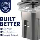 Plasticplace 95-96 Gallon Garbage Can Liners 1.5 Mil Clear Heavy Duty Trash Bags, 61 x 68”, 50 Count