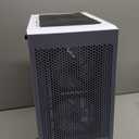 GAMDIAS White RGB Gaming ATX Mid Tower Computer PC Case with Side Tempered Glass and Excellent Airflow Design & 3 Built-in 120mm ARGB Fans