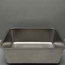 Stainless Steel Litter Box,XXL Metal Cat Litter Box for Big Cats 8IN Deep, Cat LitterBox High Sided Pet Toilet Easy to Clean,Cats Litter Pan for Adult Cats,Non Stick, No Smell