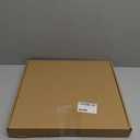 Yaetm 12x12 Square Picture Frame Matted to 5x7, Double Floating Ivory Mat, Black Photo Frame with Polished Tempered Glass for Wall Gallery, Home and Office, Wall Mounting, Single, Black