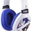 Sonic The Hedgehog Wireless Gaming Headset with Bluetooth, Low Latency, Cushioned Ear Cups, Boom Mic for PC, Phone, Gaming Headphones with Adjustable Microphone