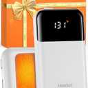 AI Hand Warmers Rechargeable 2 Pack, 4 Heat Levels (104–131°F), Real-Time Temp & Battery Display, Electric Hand Warmers, Fast Heating, Fits in Gloves/Pocket, Gifts for Women & Men