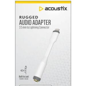 Acoustixš Rugged Audio Adapter 8 Pin to 3.5 MM