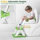 Potty Training Seat, Upgrade Toddler Toilet Seat for Kids Boys Girls, 2 in 1 Potty Training Toilet, Splash Guard Anti-Slip Pad Step Stool(Green)