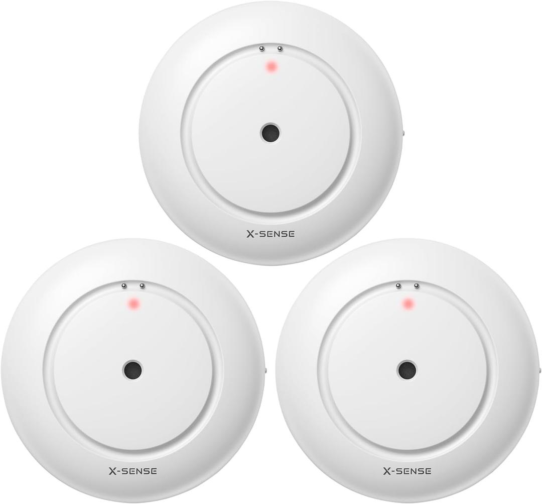 X-Sense Smart Water Leak Detector, Wi-Fi Water Sensor, an Accessory for SWS54 Water Sensor Kit, Single Pack, Model SWS51, 3-Pack