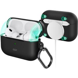 ESR for AirPods Pro 2nd Generation Case (HaloLock), Compatible with Airpods Pro Case 2nd/1st Gen (2023/2022/2019), Compatible with MagSafe, Magnetic Lid Lock, Full Drop Protection, Black