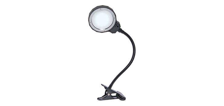 Flexible LED Desktop Glass Magnifying Lamp