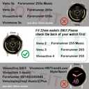 5 Pack Nylon Watch Bands Compatible with Garmin Venu 3/2/Venu 4(45mm),Forerunner 265/255(46mm)/570-47mm/Vivoactive 4(45mm),22mm Soft Stretchy Sport Replacement Strap for Amazfit Bip 6/5 (black/starlight/rose pink/cactus/smoke violet)