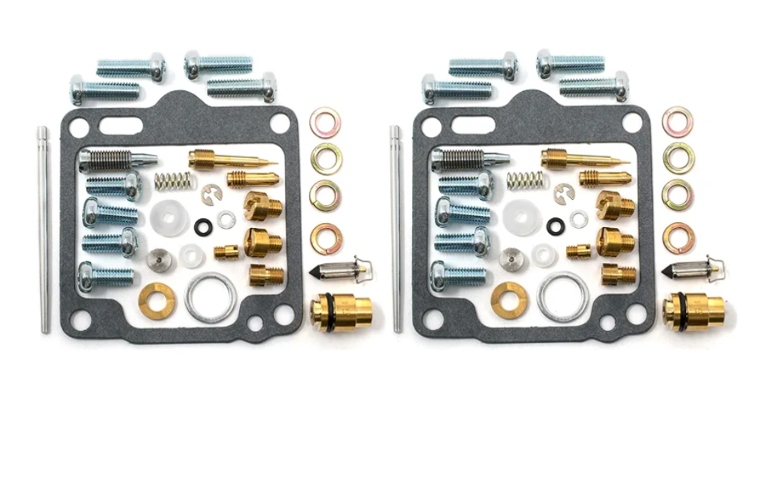 0101-118 Carburetor Rebuild Repair Parts Kit (Set of 2) Compatible with Yamaha 88-99 XV1100 Virago 1100, 96-98 XV1100S Virago 1100 Special