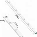 Oviitech Under Cabinet Power Strip Hardwire, 6 Tamper Resistant Outlets with 2 USB, Full-Metal Hardwired, Linkable, Power Strip for Conference Tables workbenches, ETL Listed, 15A, White