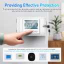 Thermostat Lock Box with Key 7.28x4.72x2.24 Inches Clear Plastic – Prevents Unauthorized Temperature Changes for HVAC Systems – for Home, Office, Schools, Property Managers