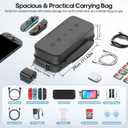 2 x Carrying Case Compatible with 2025 Nintendo SW 2, Large Switch 2 Case Travel Bag Fit for Joycon & Adapter, Protective Switch 2 Carry Holds 28 Game Cards for Game Cube Game