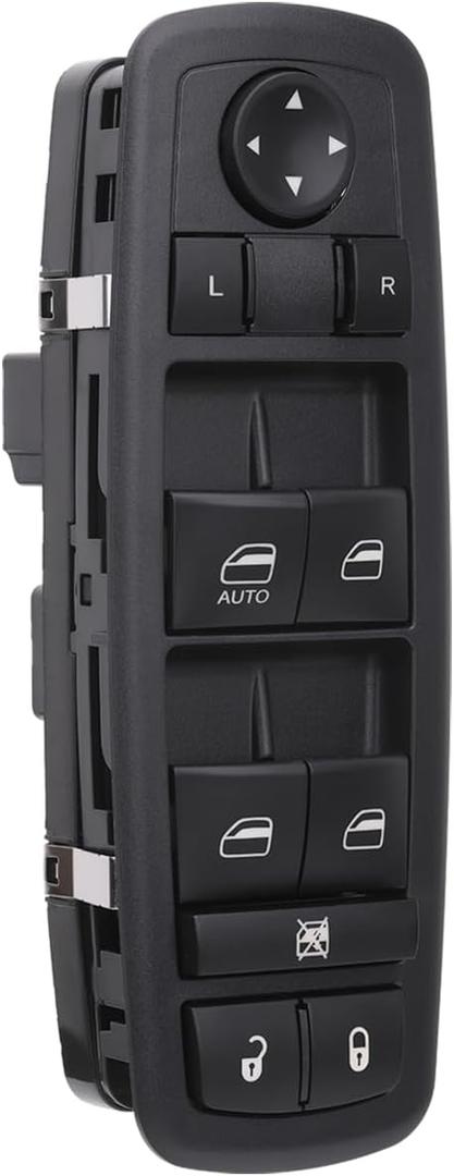 Master Power Window Control Switch Compatible with Dodge Journey 2011-2016, 07-11 Nitro, 08-12 Jeep Liberty Replacement OEM 4602632Ag 68084001Ab Green Light 8+13 Pins