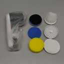 Electric Spin Scrubber, Cordless Shower Scrubber with Battery Level Display, 2 Speeds Electric Scrubber for Cleaning with 6 Replaceable Heads, Cleaning Brush for Bathroom/Sink/Window (White)