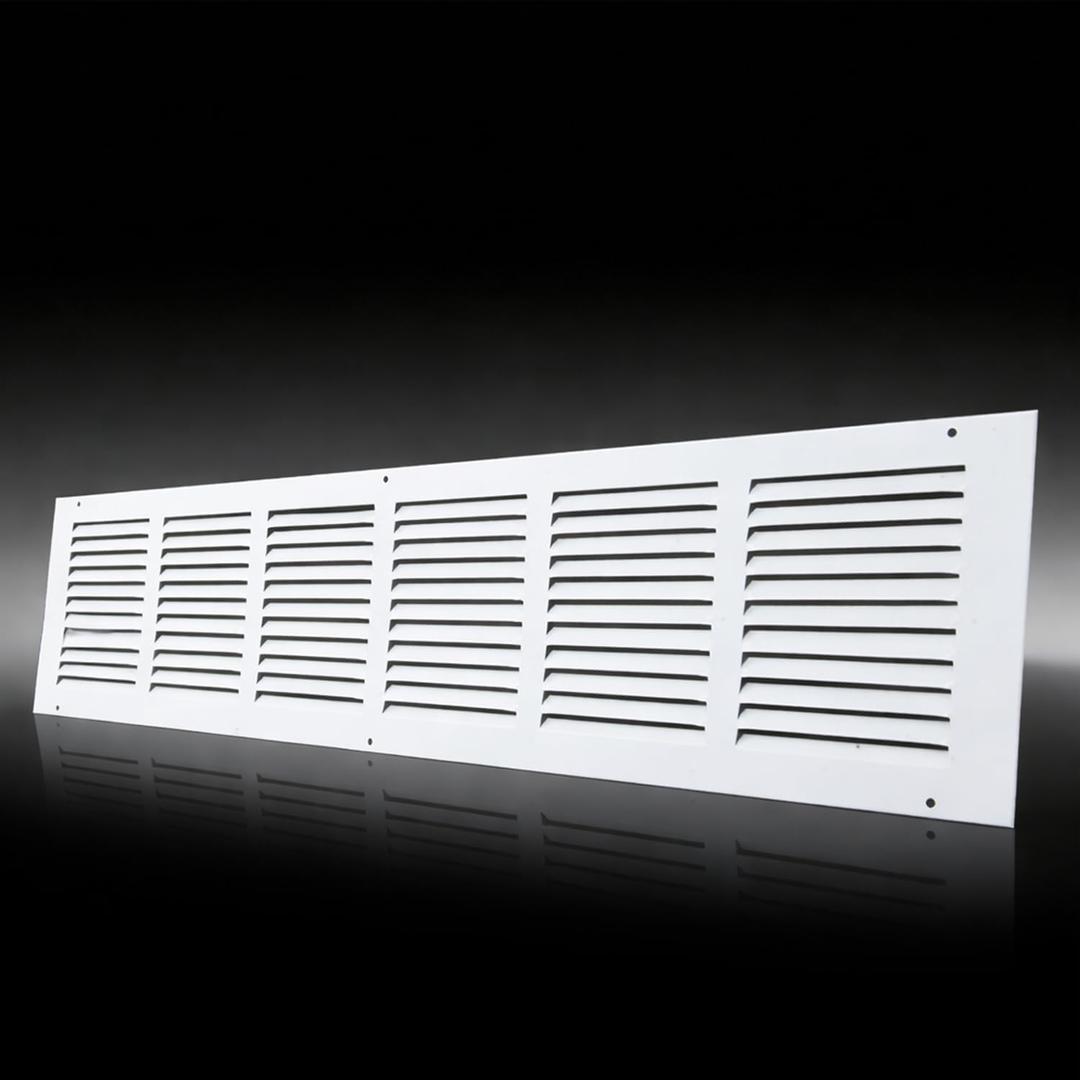 Steel Return Air Grill,Return Air Vent Cover (Duct Opening) Cold Air Return Vent Cover for Wall or Ceiling (30"W x 6"H Duct Opening)