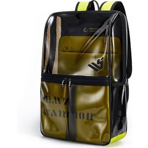 Clear Backpack Heavy Duty for Adults Men Work with Reinforced Straps, Laptop Bag for Stadium Events