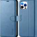 TUCCH Wallet Case for iPhone 12 Pro Max 5G, RFID Blocking Card Slot Stand [Shockproof TPU Interior Case], PU Leather Magnetic Protect Flip Cover Compatible with iPhone 12 Pro Max 6.7-inch, Lake Blue