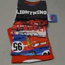 Disney Pixar Cars Lightning McQueen Boys 4 Pack T-Shirt for Toddler and Big Kids, Size 5